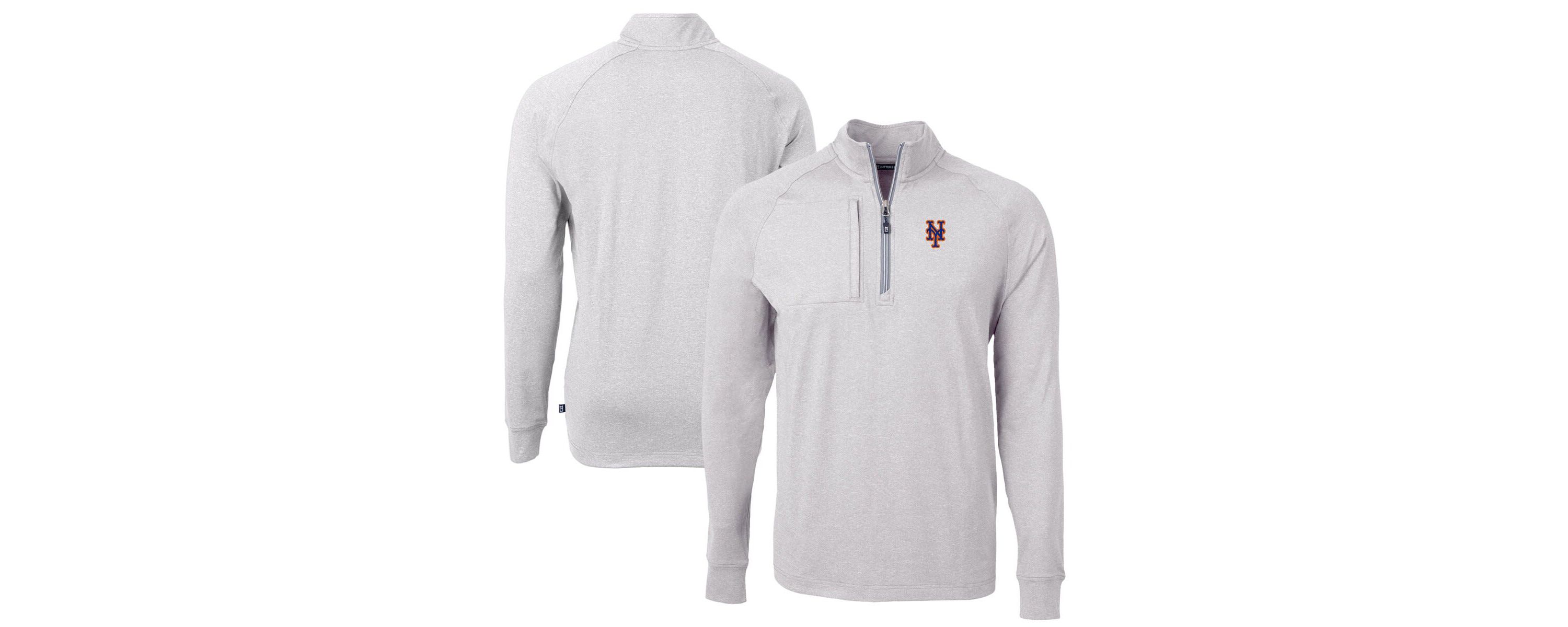 MLB New York Mets Adapt Eco Knit Stretch Recycled Quarter-Zip Pullover Top