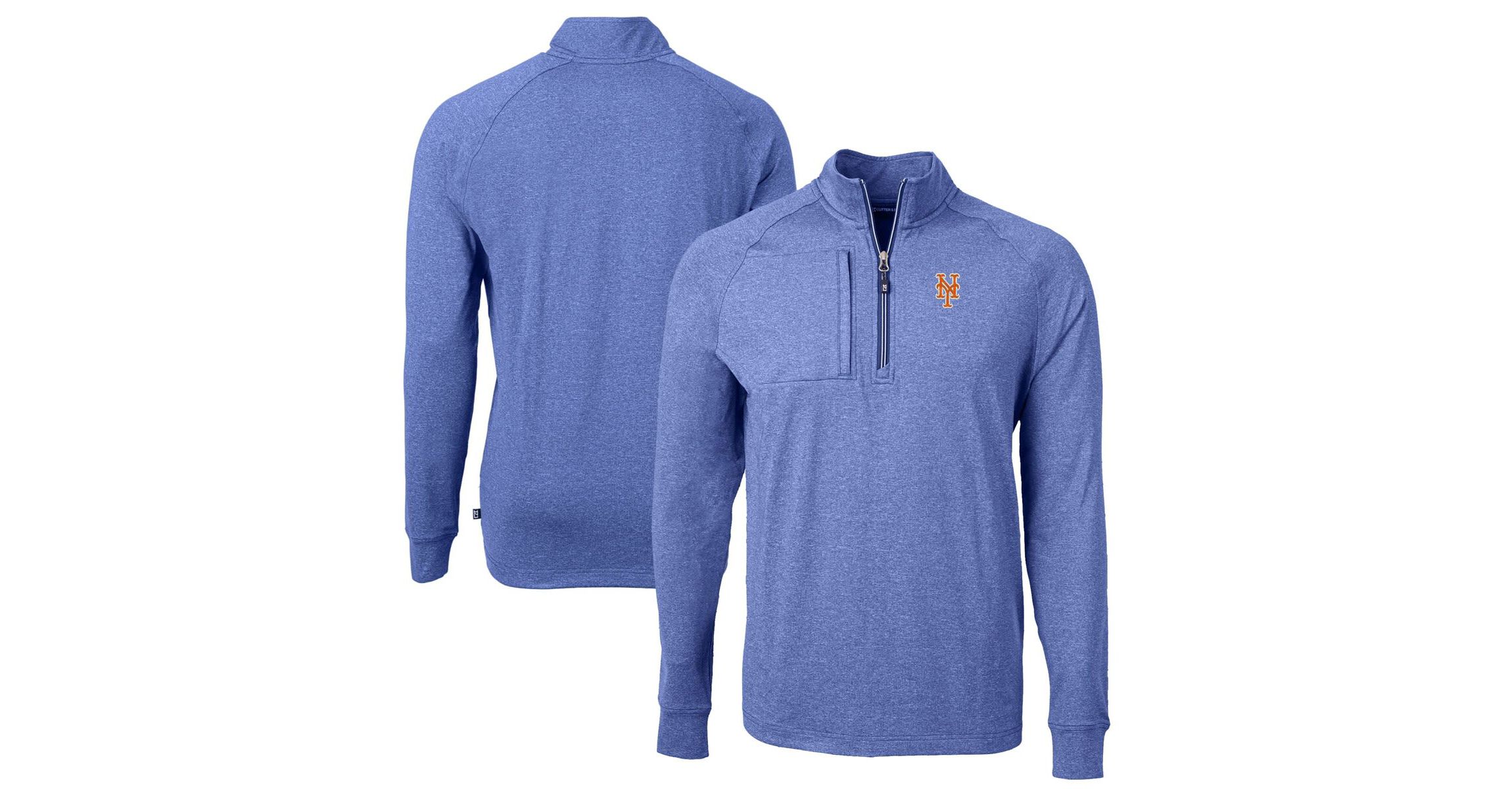 MLB New York Mets Adapt Eco Knit Stretch Recycled Quarter-Zip Pullover Top