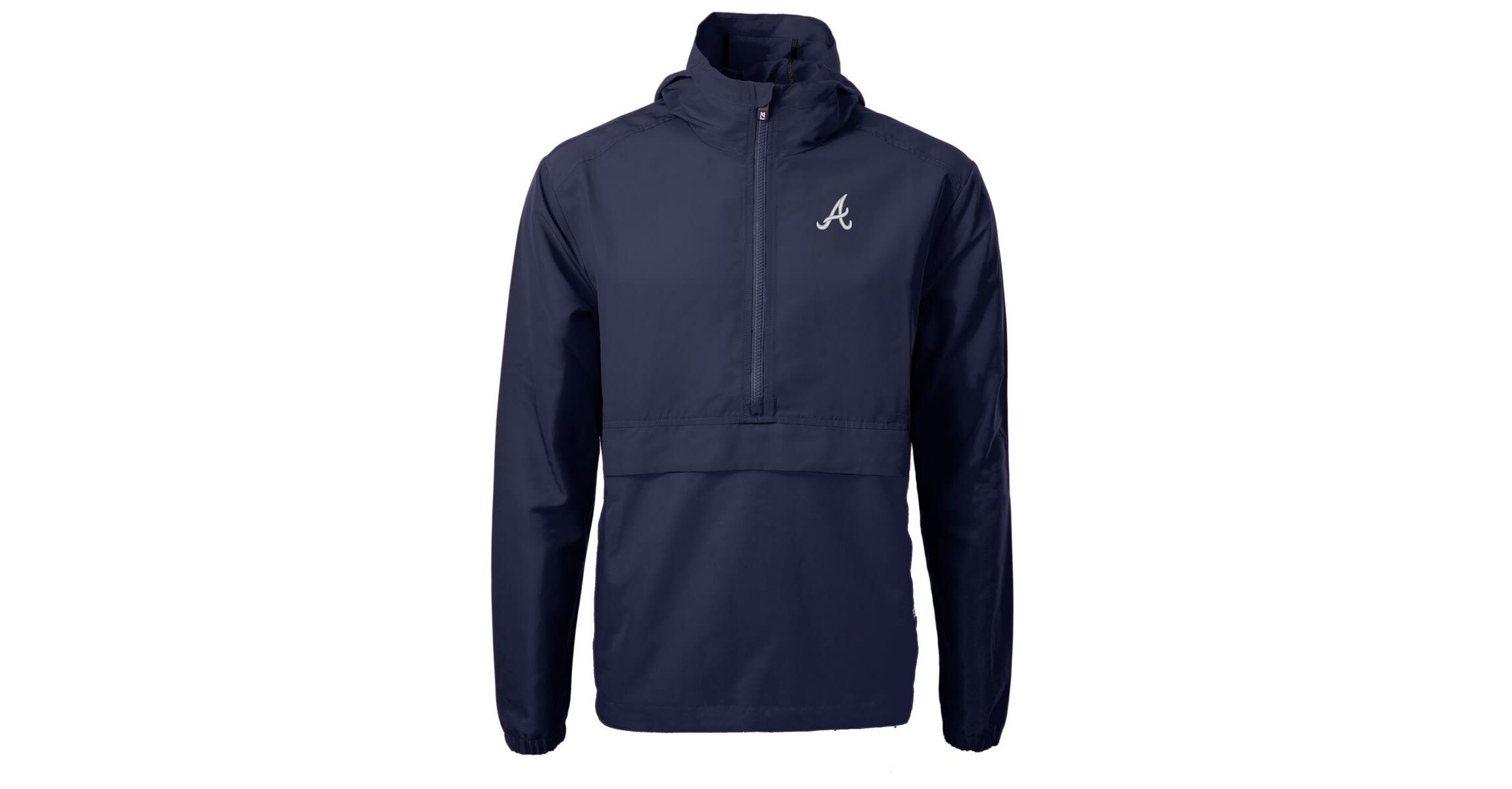 MLB Atlanta Braves Charter Eco Recycled Half-Zip Anorak Jacket
