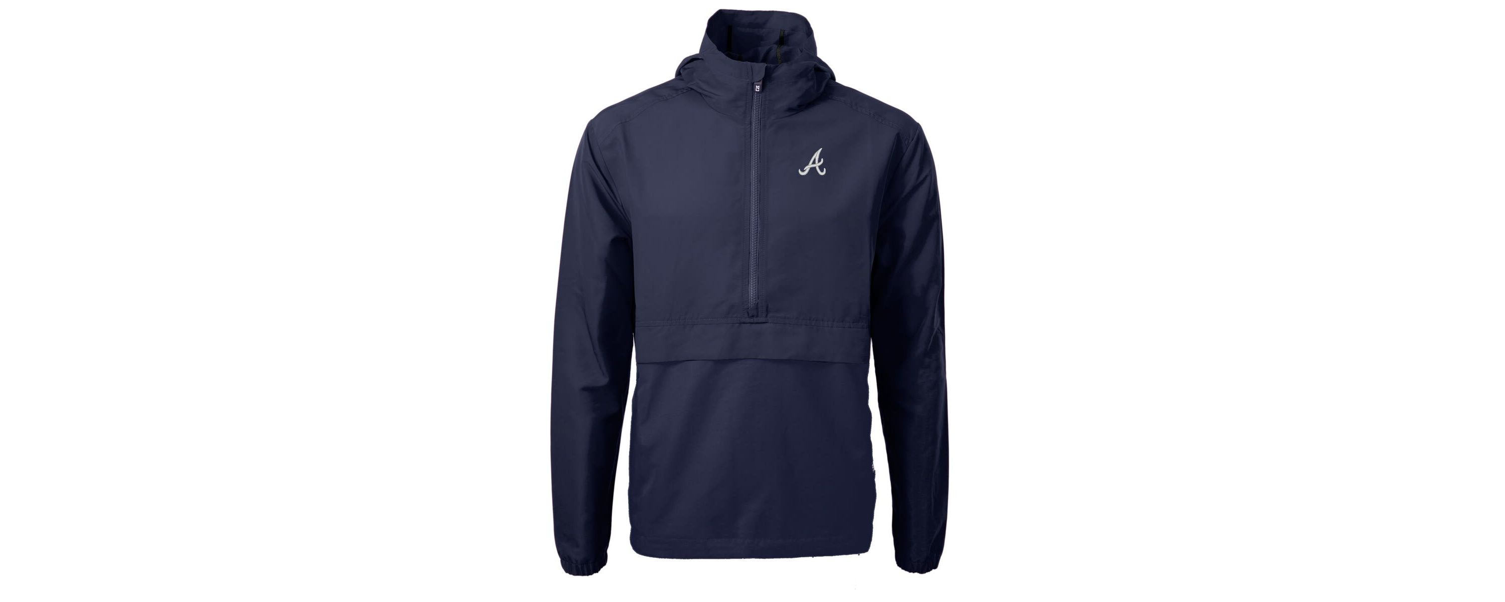 MLB Atlanta Braves Charter Eco Recycled Half-Zip Anorak Jacket