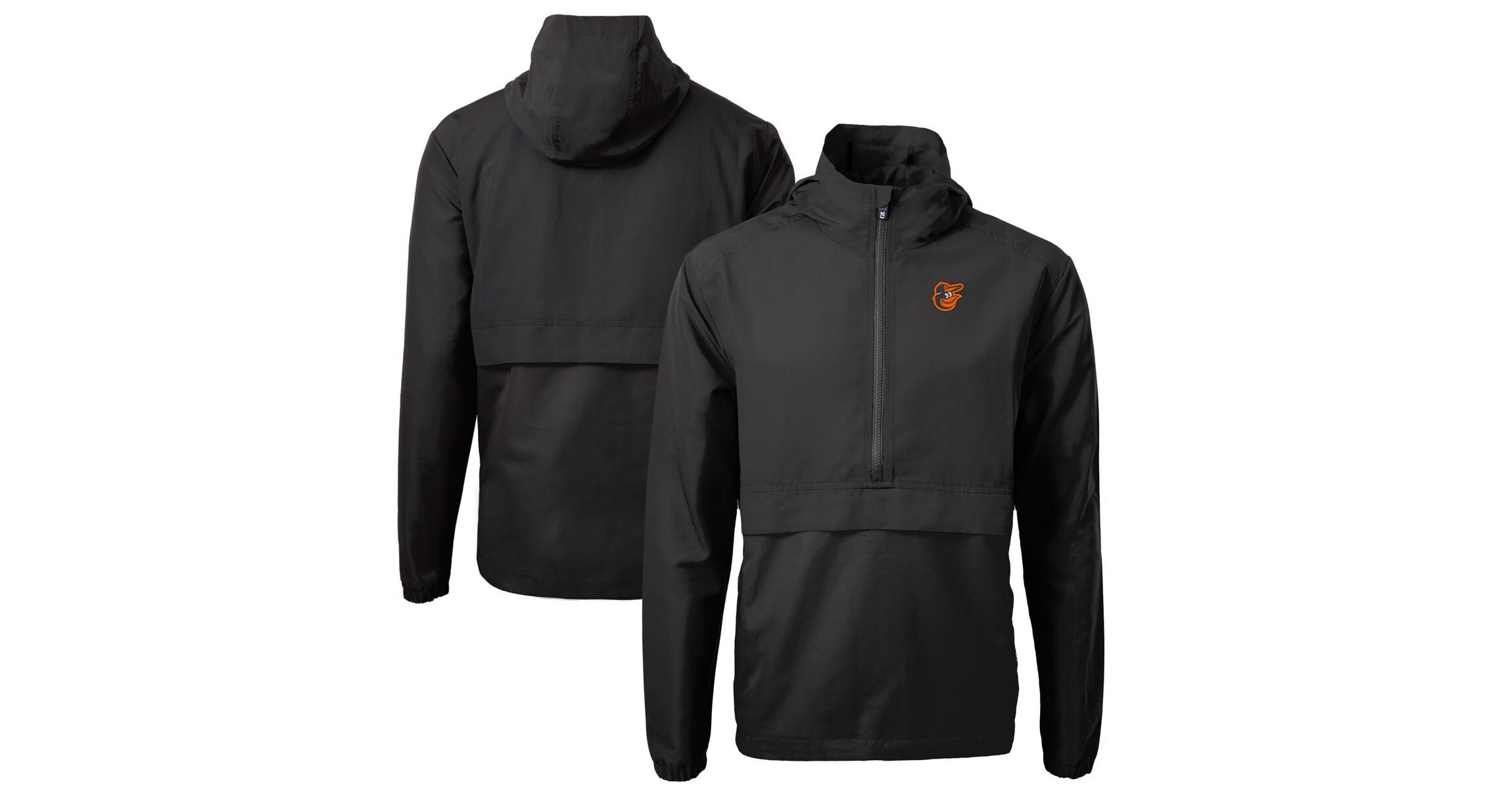 MLB Baltimore Orioles Charter Eco Recycled Half-Zip Anorak Jacket