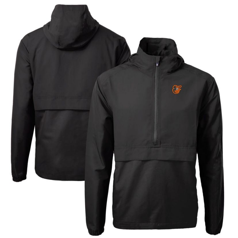 MLB Baltimore Orioles Charter Eco Recycled Half-Zip Anorak Jacket