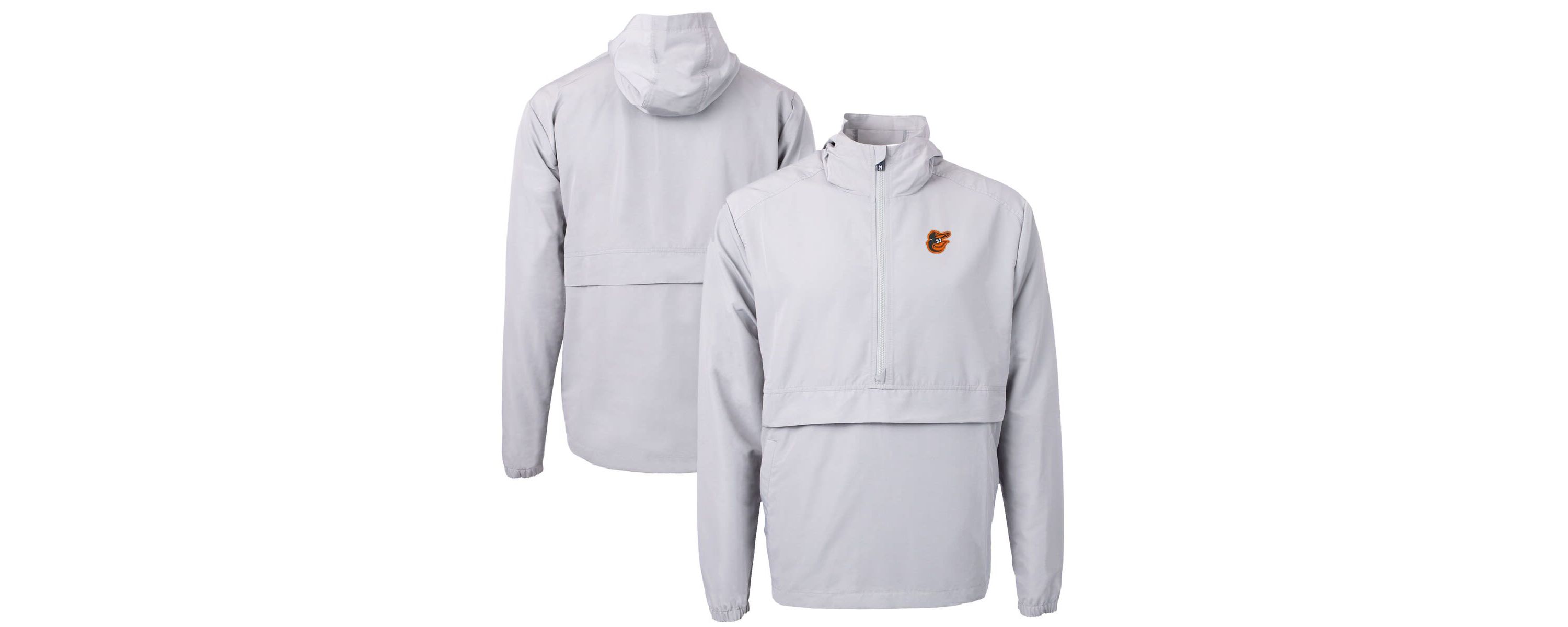 MLB Baltimore Orioles Charter Eco Recycled Half-Zip Anorak Jacket