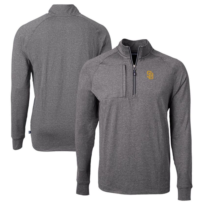MLB San Diego Padres Adapt Eco Knit Stretch Recycled Quarter-Zip Pullover Top