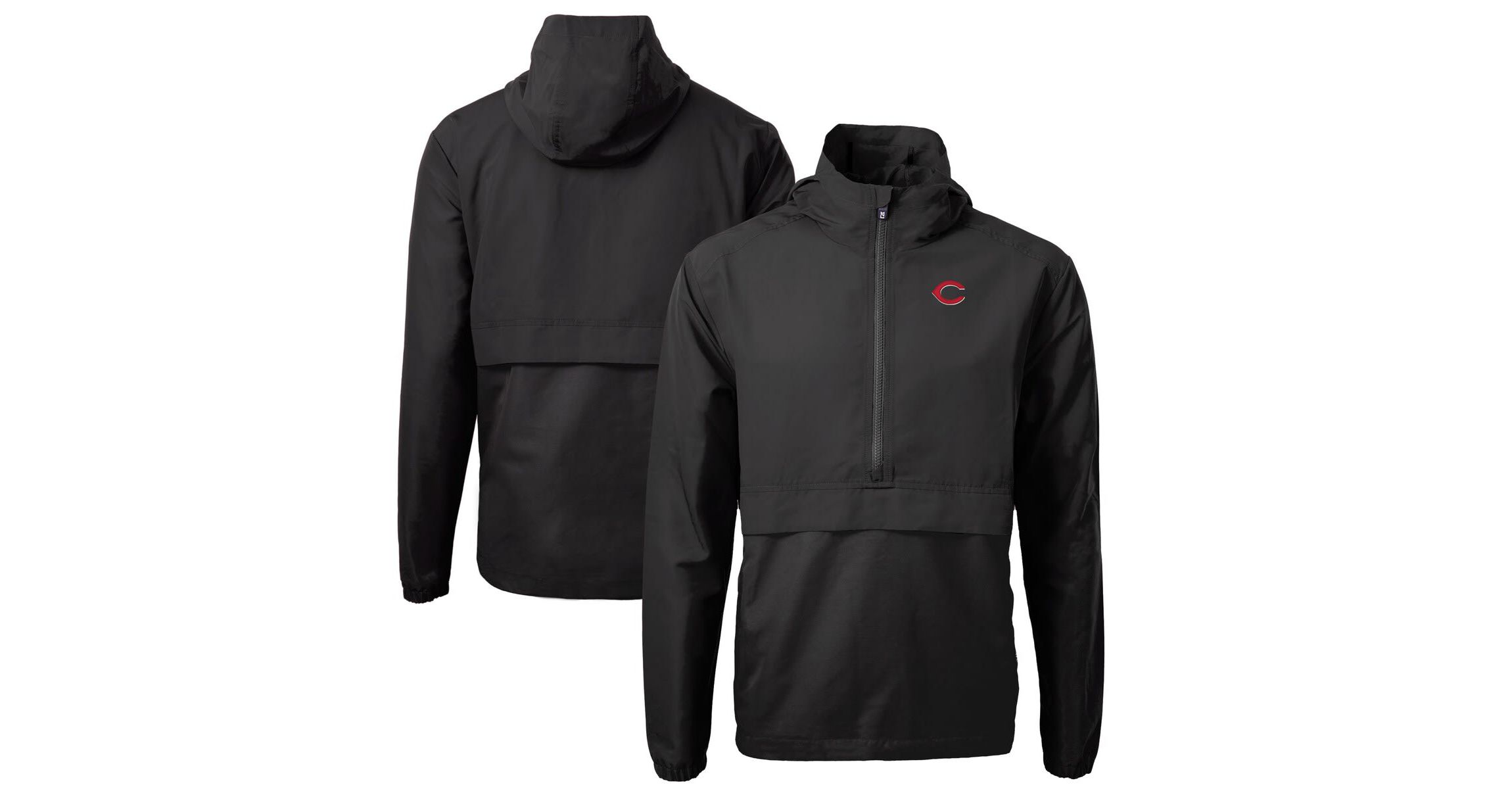 MLB Cincinnati Reds Charter Eco Recycled Half-Zip Anorak Jacket