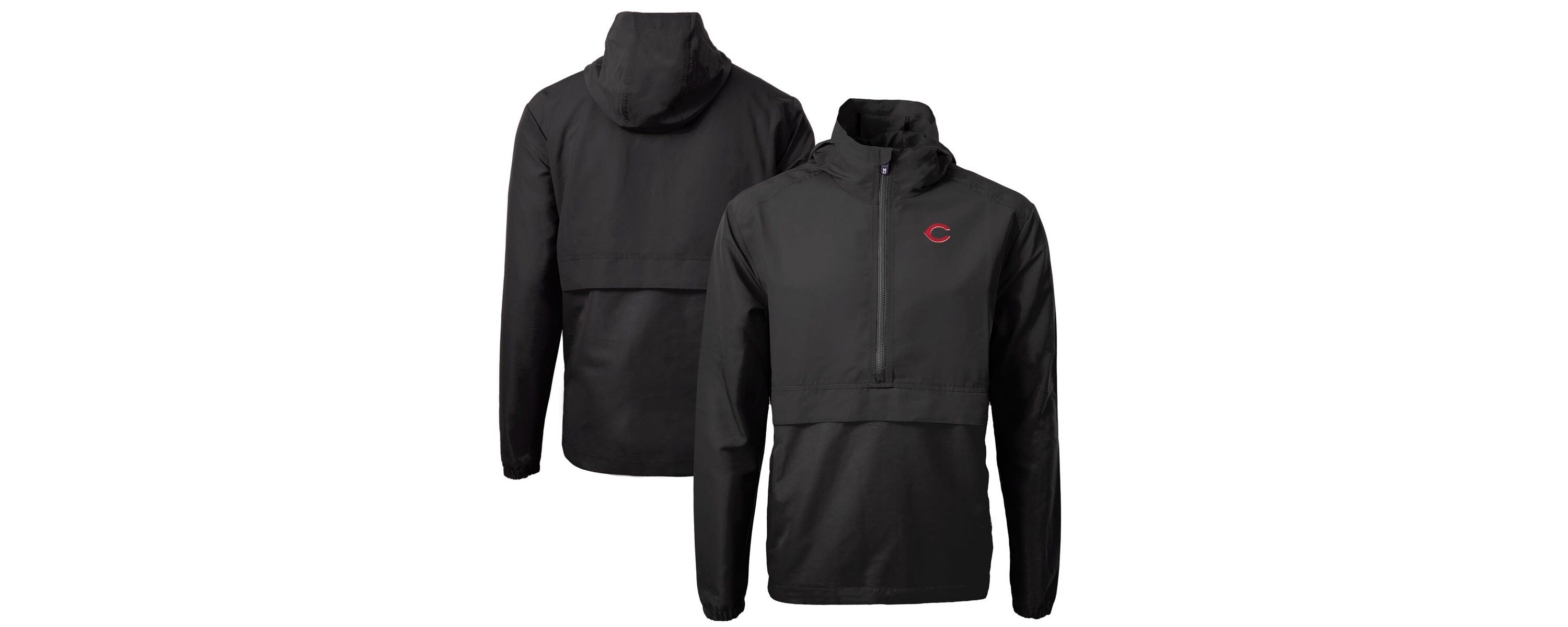 MLB Cincinnati Reds Charter Eco Recycled Half-Zip Anorak Jacket
