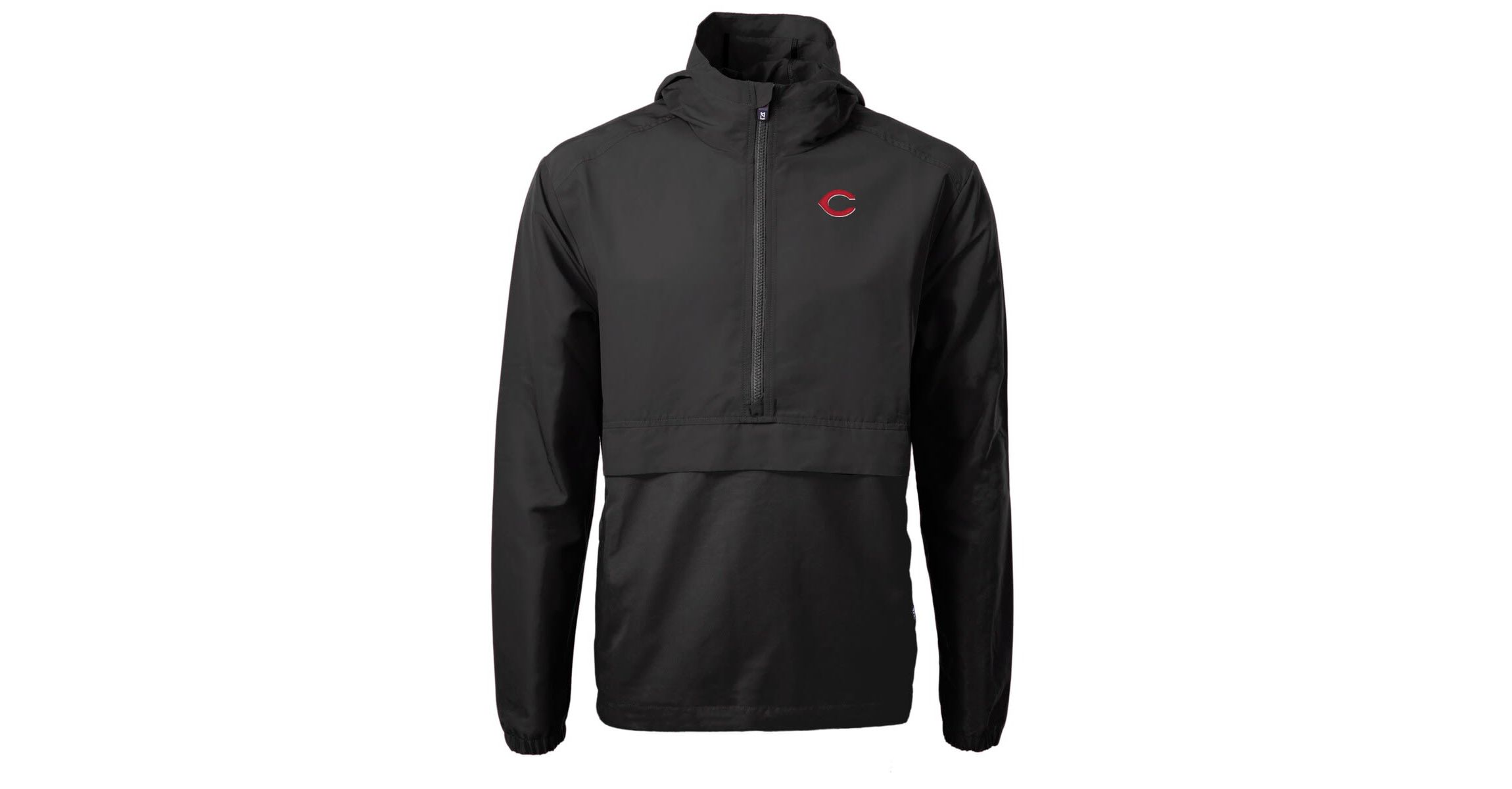 MLB Cincinnati Reds Charter Eco Recycled Half-Zip Anorak Jacket