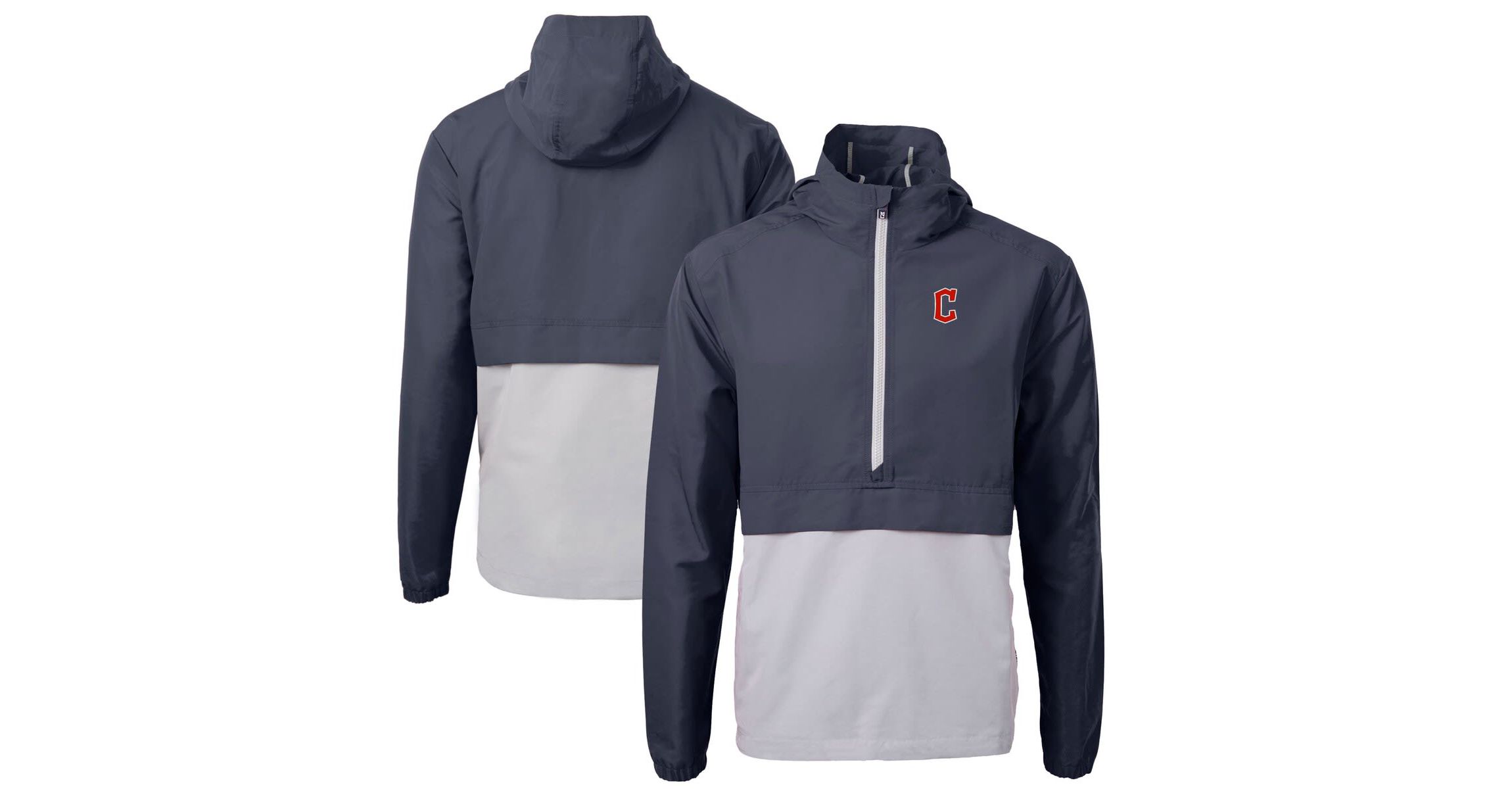 MLB Cleveland Guardians Charter Eco Recycled Half-Zip Anorak Jacket