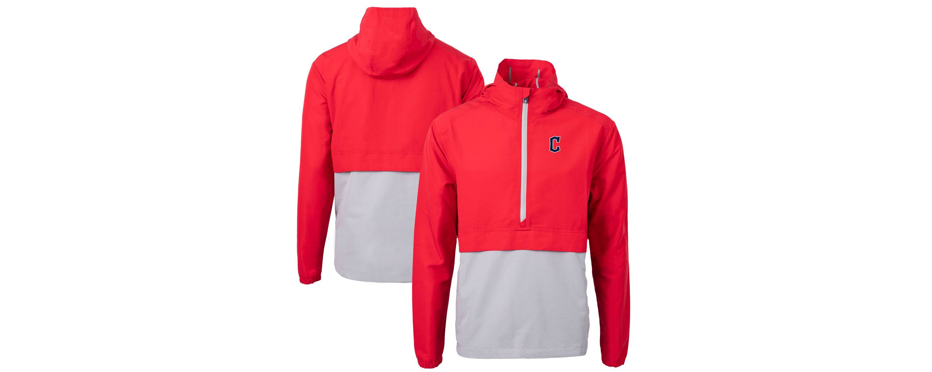 MLB Cleveland Guardians Charter Eco Recycled Half-Zip Anorak Jacket