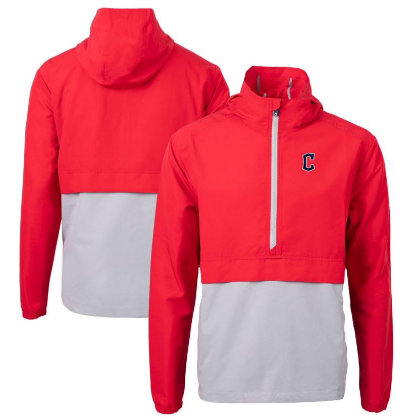MLB Cleveland Guardians Charter Eco Recycled Half-Zip Anorak Jacket