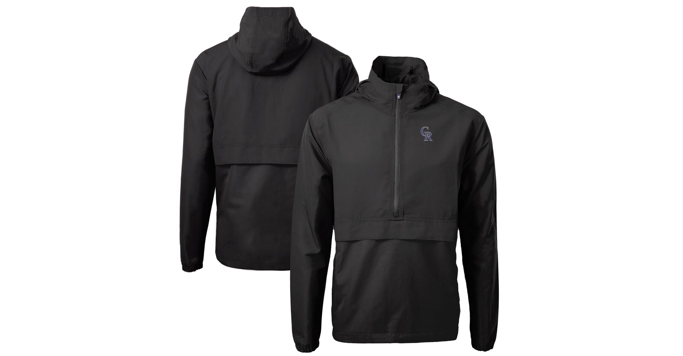MLB Colorado Rockies Charter Eco Recycled Half-Zip Anorak Jacket