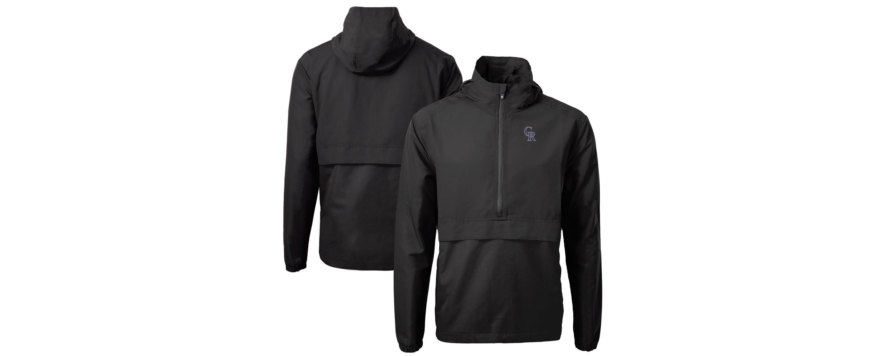 MLB Colorado Rockies Charter Eco Recycled Half-Zip Anorak Jacket
