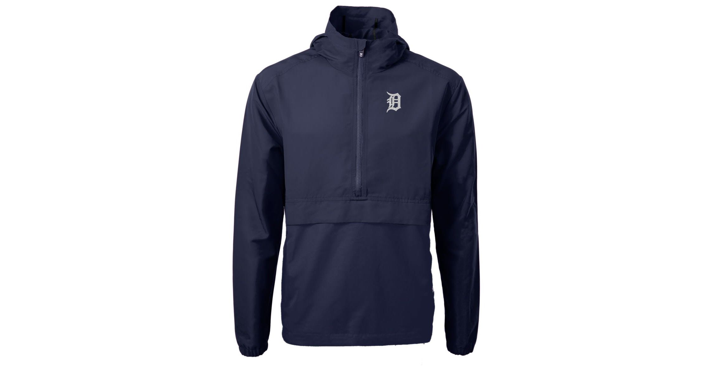 MLB Detroit Tigers Charter Eco Recycled Half-Zip Anorak Jacket