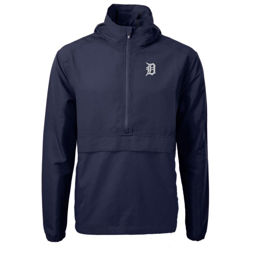 MLB Detroit Tigers Charter Eco Recycled Half-Zip Anorak Jacket