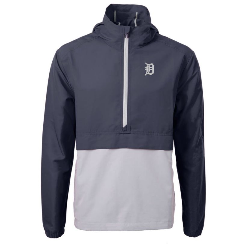 MLB Detroit Tigers Charter Eco Recycled Half-Zip Anorak Jacket