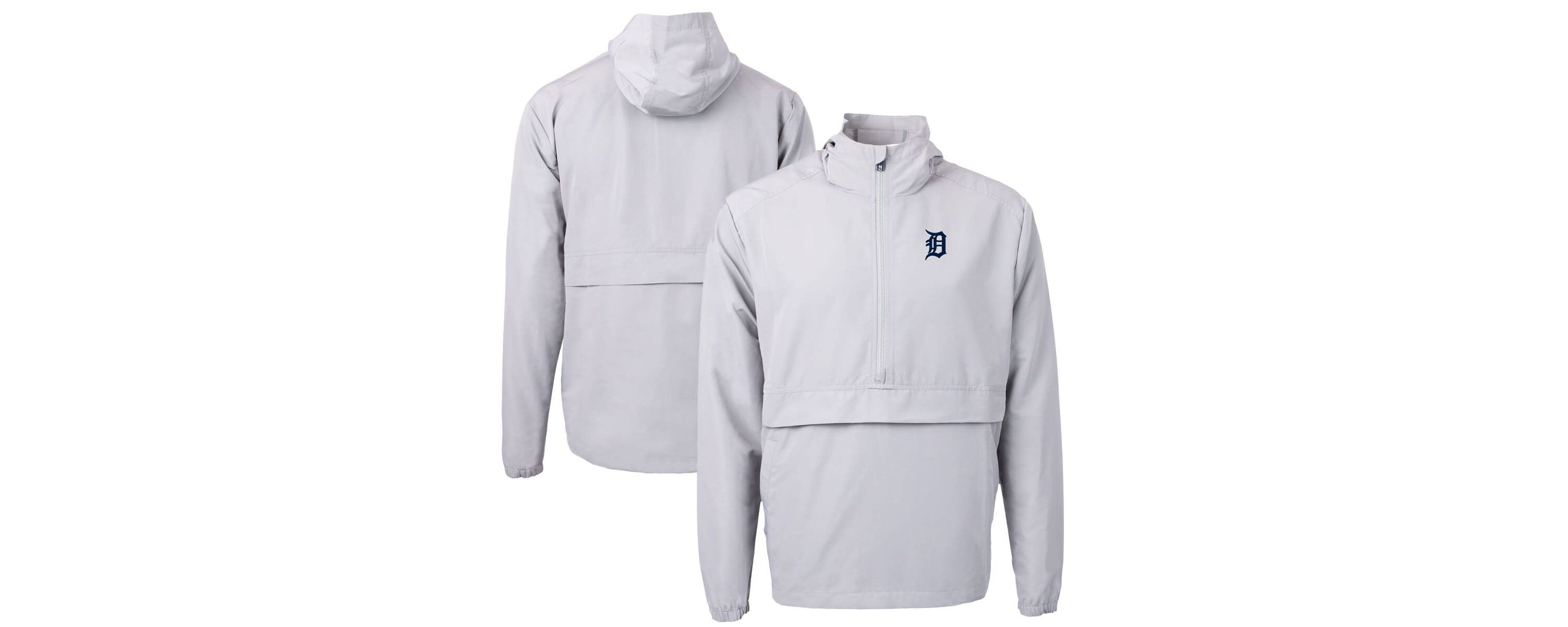 MLB Detroit Tigers Charter Eco Recycled Half-Zip Anorak Jacket