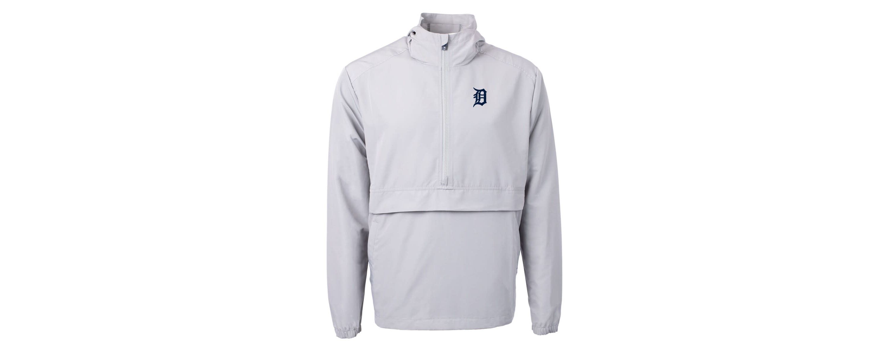 MLB Detroit Tigers Charter Eco Recycled Half-Zip Anorak Jacket