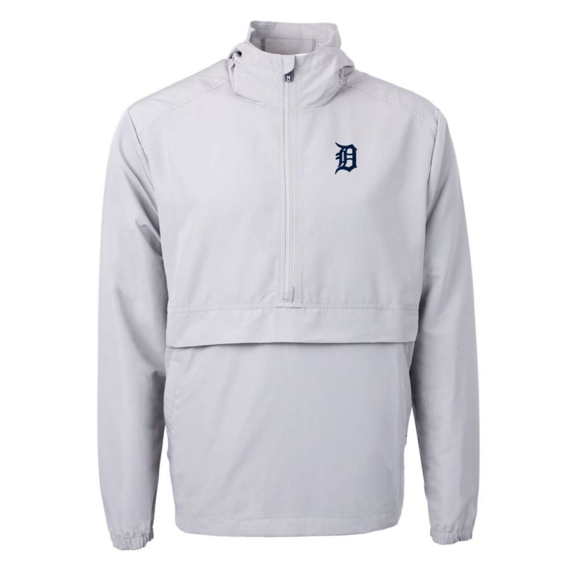 MLB Detroit Tigers Charter Eco Recycled Half-Zip Anorak Jacket