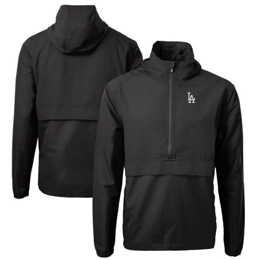 MLB Los Angeles Dodgers Charter Eco Recycled Half-Zip Anorak Jacket