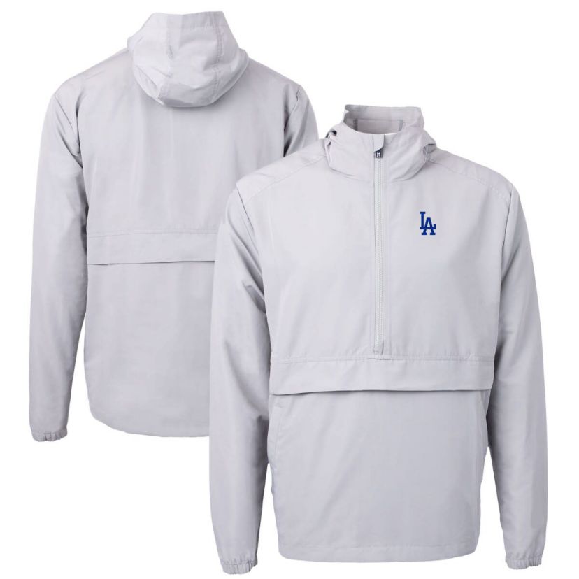 MLB Los Angeles Dodgers Charter Eco Recycled Half-Zip Anorak Jacket