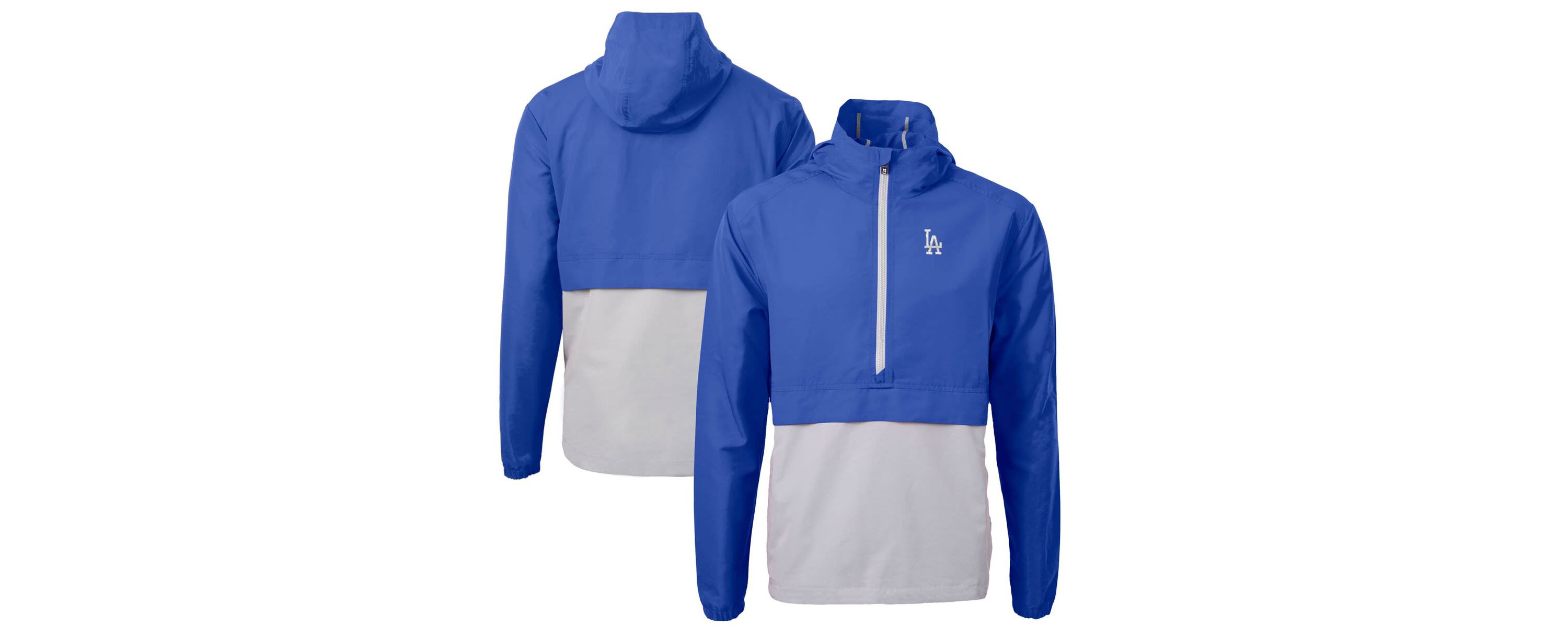MLB Los Angeles Dodgers Charter Eco Recycled Half-Zip Anorak Jacket