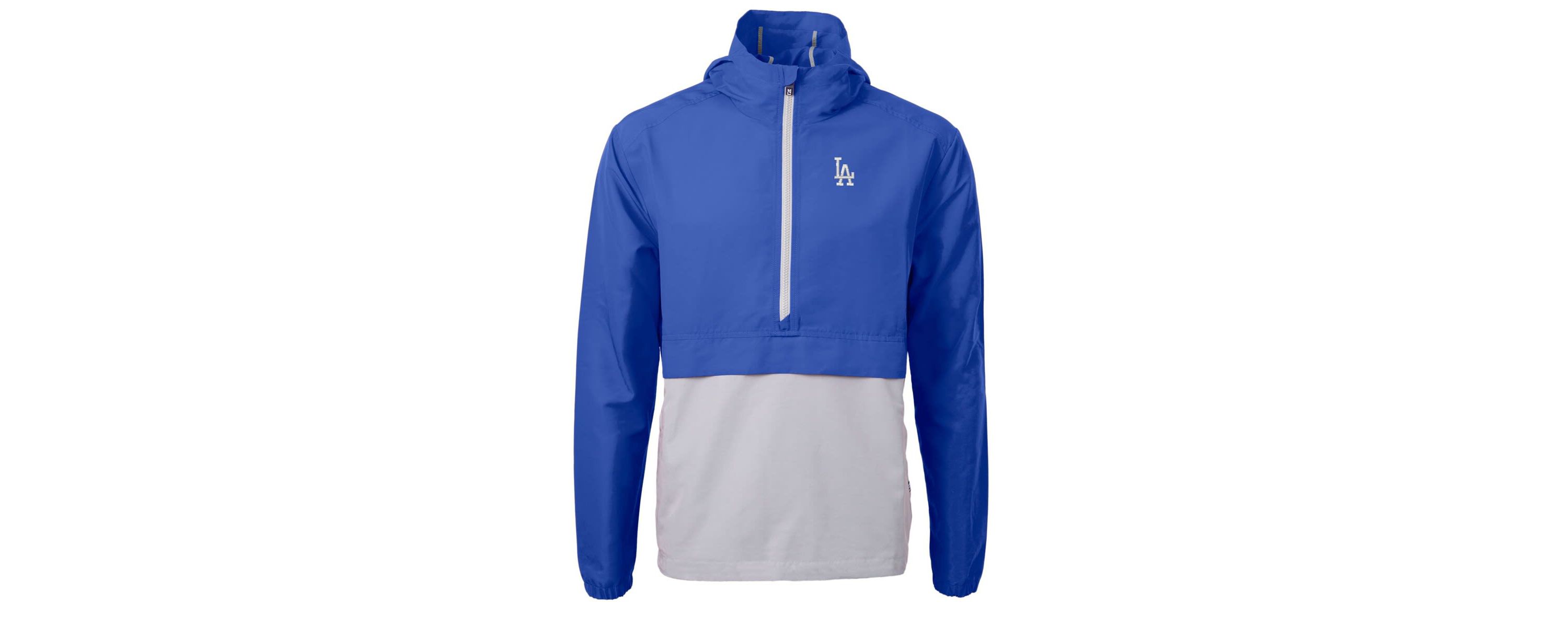 MLB Los Angeles Dodgers Charter Eco Recycled Half-Zip Anorak Jacket