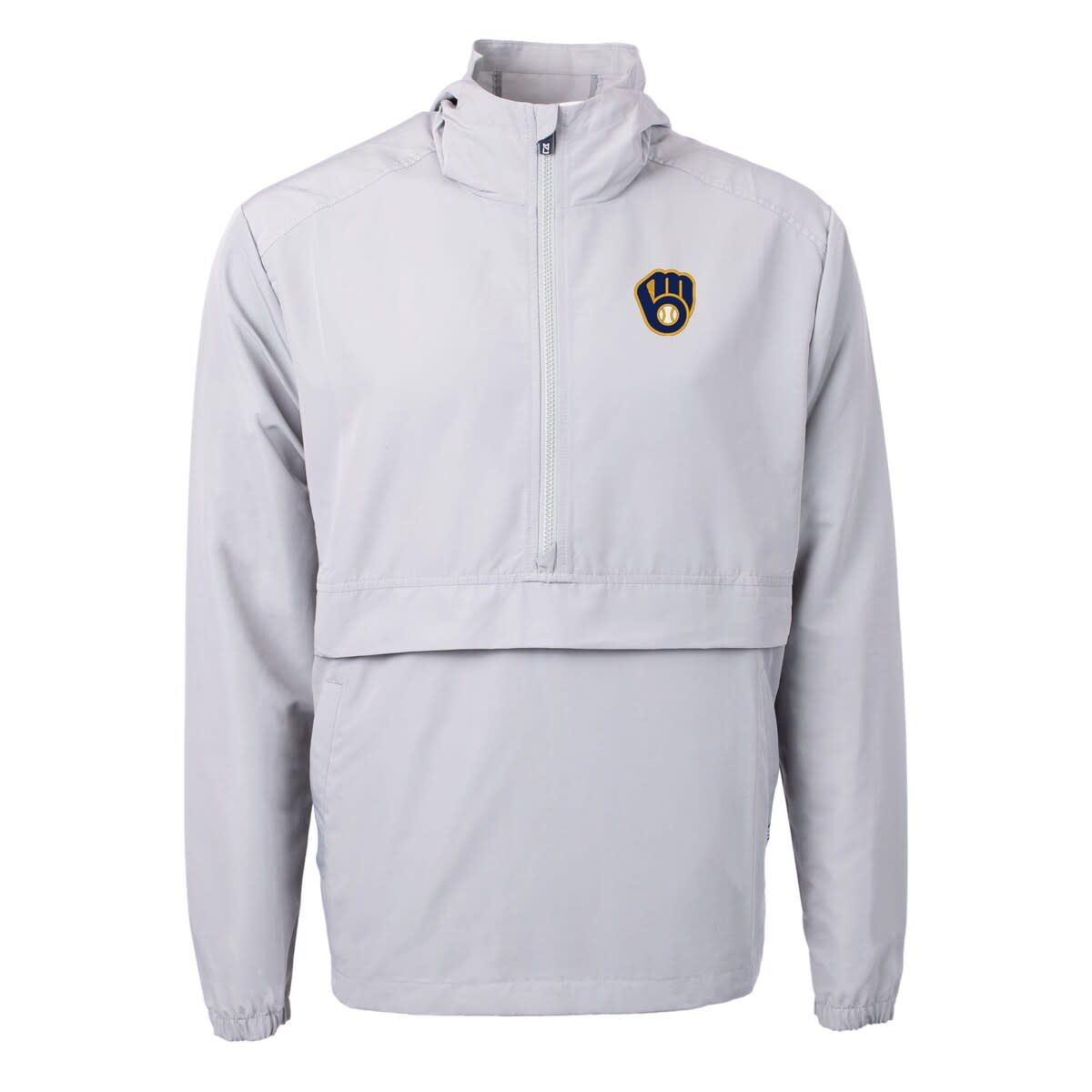 MLB Milwaukee Brewers Charter Eco Recycled Half-Zip Anorak Jacket