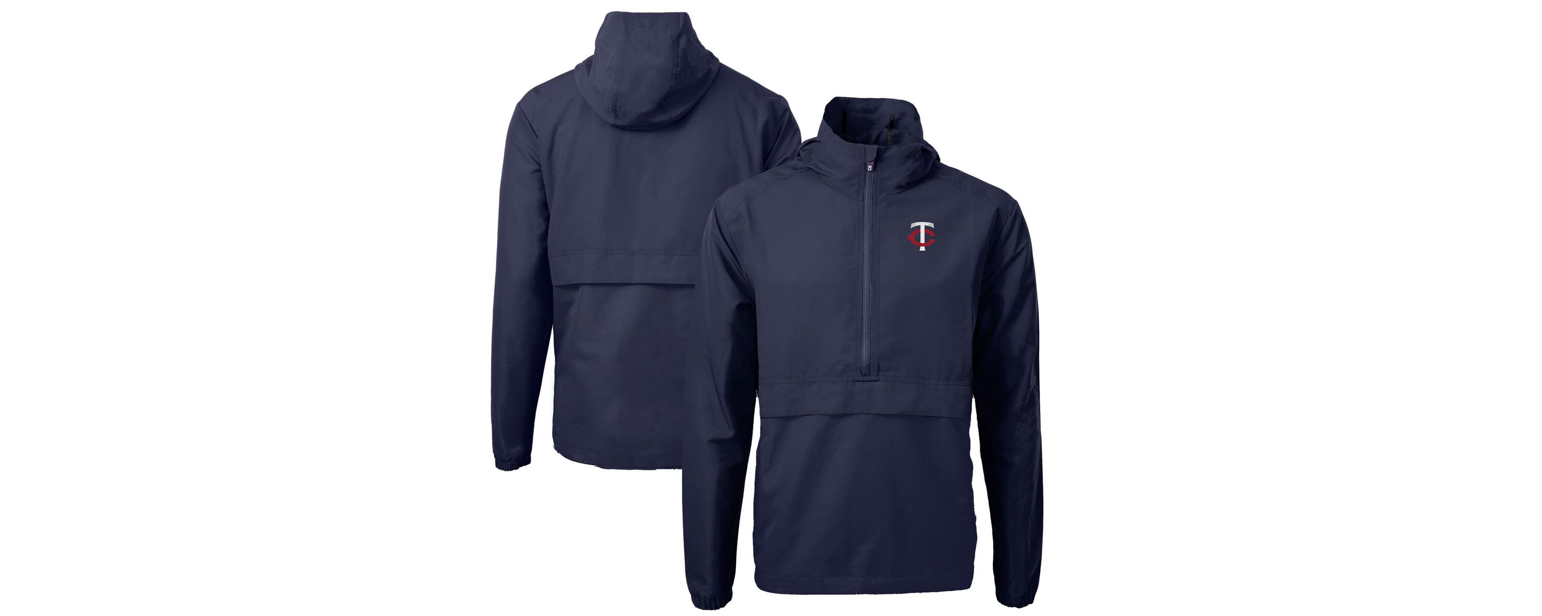 MLB Minnesota Twins Charter Eco Recycled Half-Zip Anorak Jacket