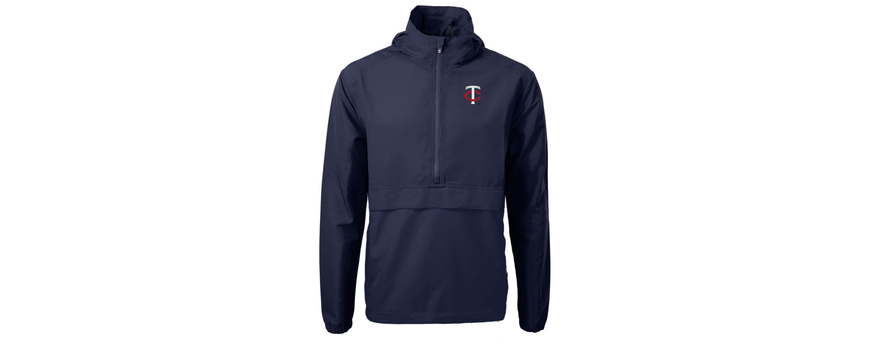 MLB Minnesota Twins Charter Eco Recycled Half-Zip Anorak Jacket