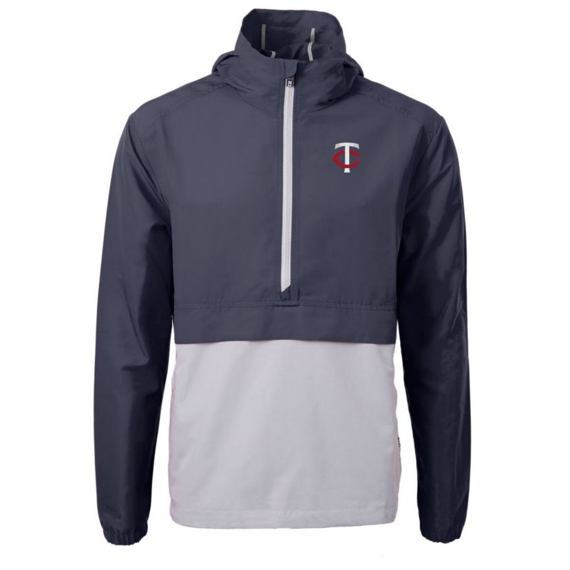 MLB Minnesota Twins Charter Eco Recycled Half-Zip Anorak Jacket