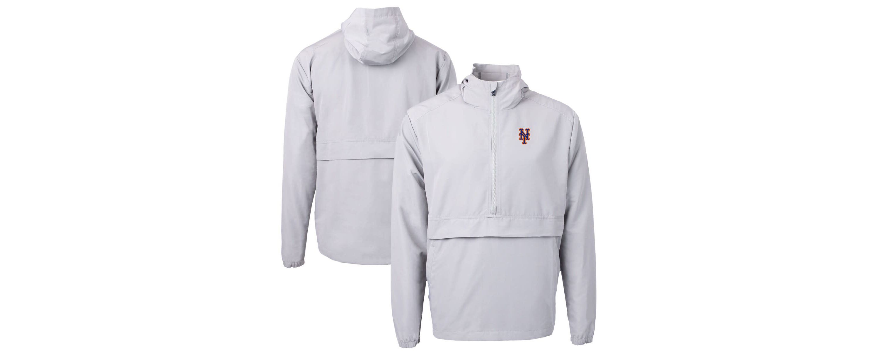 MLB New York Mets Charter Eco Recycled Half-Zip Anorak Jacket