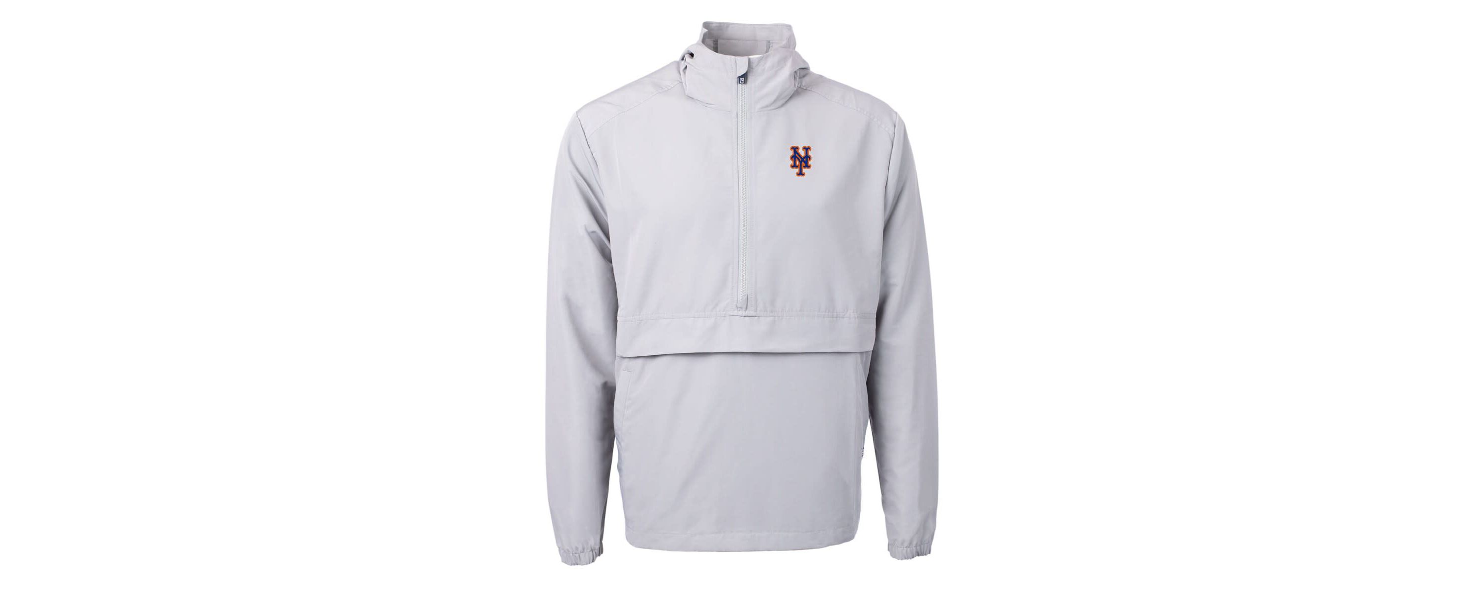 MLB New York Mets Charter Eco Recycled Half-Zip Anorak Jacket