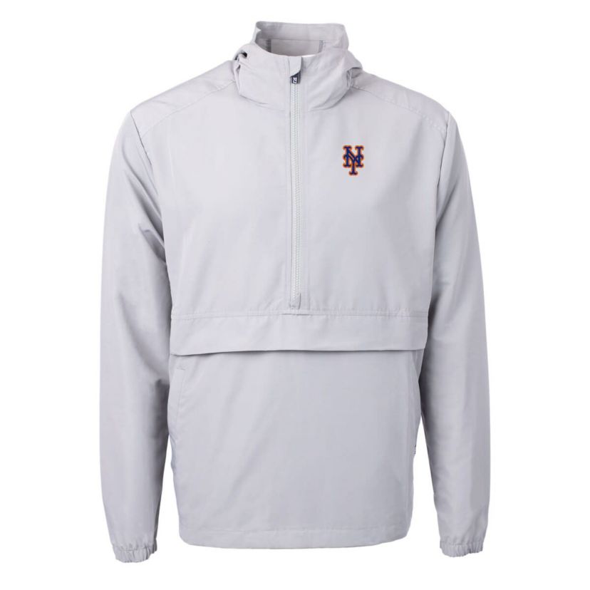 MLB New York Mets Charter Eco Recycled Half-Zip Anorak Jacket