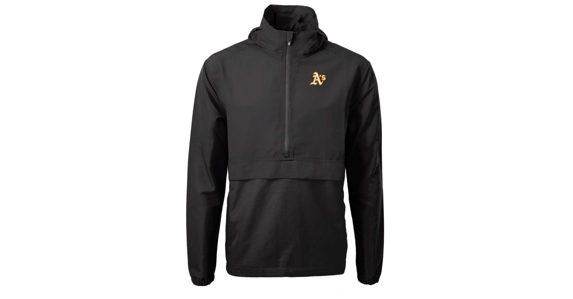 Oakland Athletics MLB Athletics Charter Eco Recycled Half-Zip Anorak Jacket
