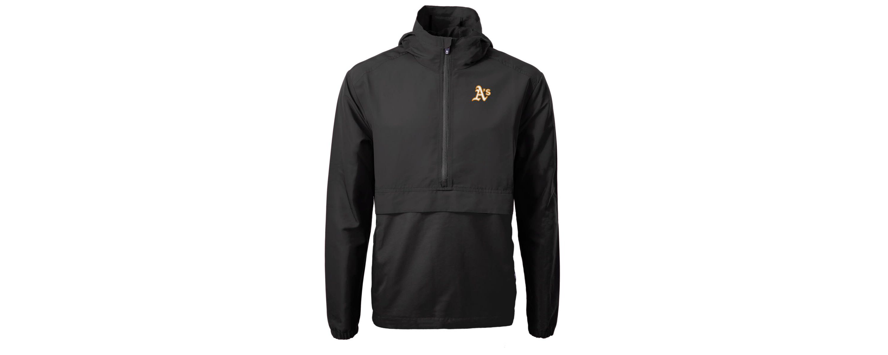 Oakland Athletics MLB Athletics Charter Eco Recycled Half-Zip Anorak Jacket
