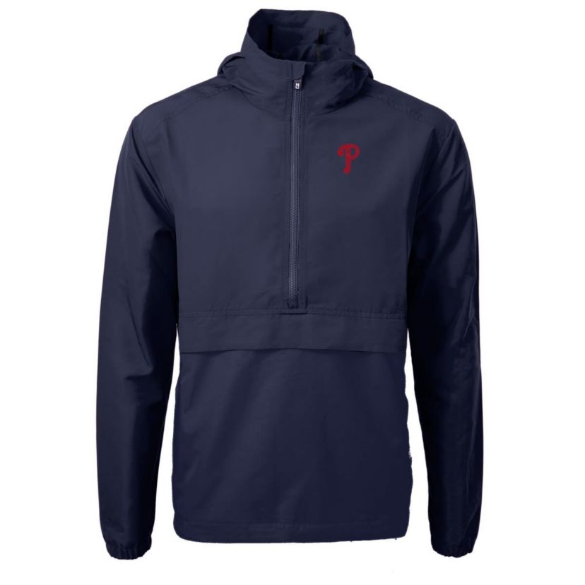 MLB Philadelphia Phillies Charter Eco Recycled Half-Zip Anorak Jacket