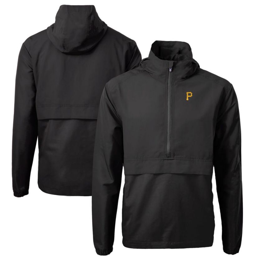 MLB Pittsburgh Pirates Charter Eco Recycled Half-Zip Anorak Jacket