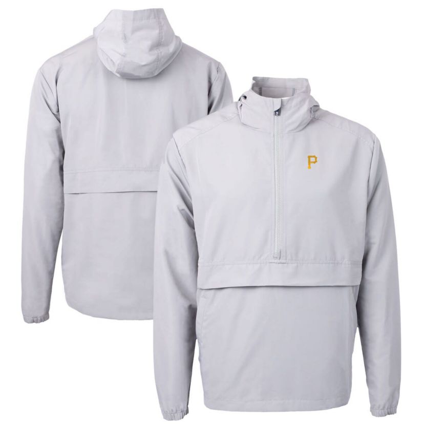 MLB Pittsburgh Pirates Charter Eco Recycled Half-Zip Anorak Jacket