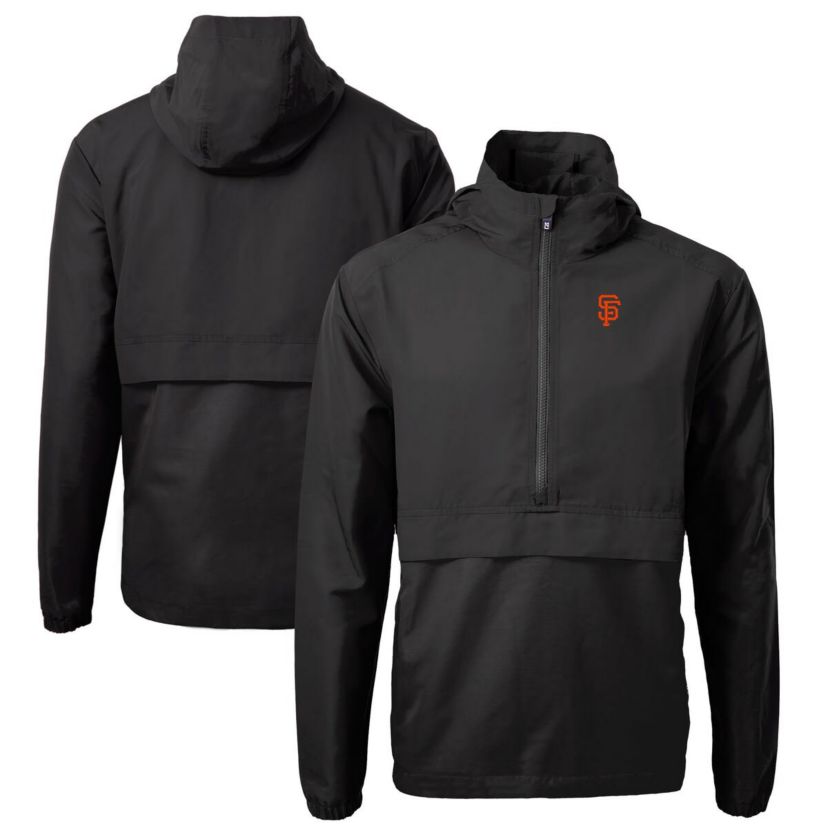 MLB San Francisco Giants Charter Eco Recycled Half-Zip Anorak Jacket