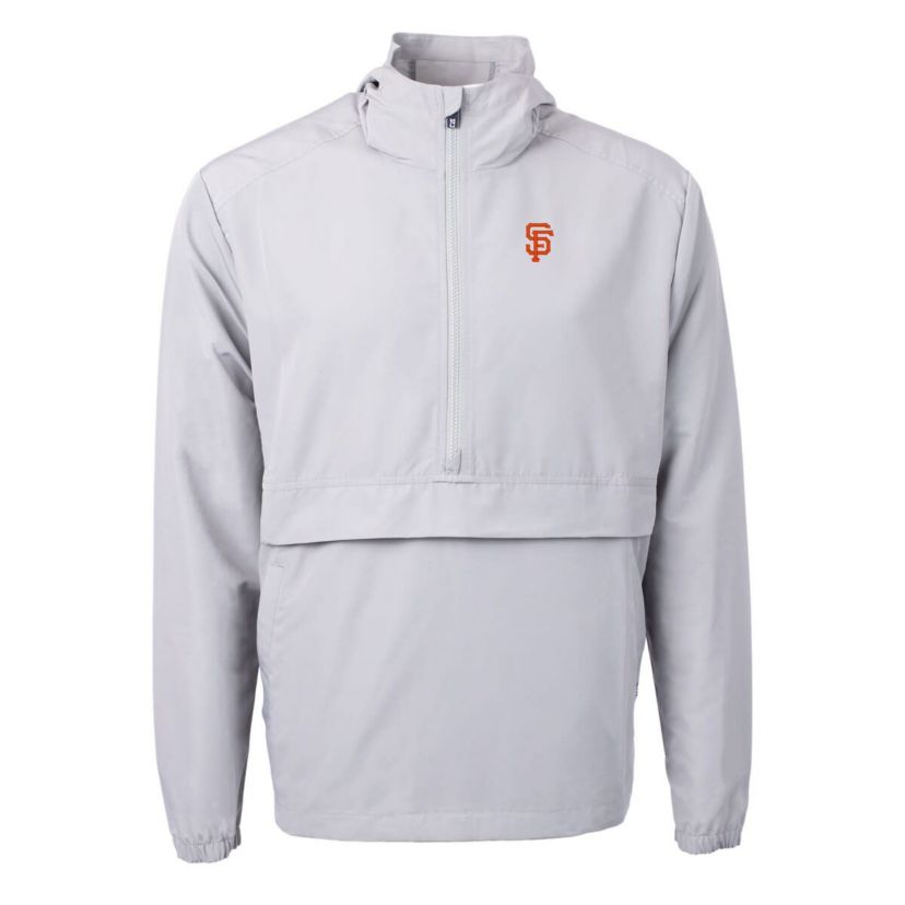 MLB San Francisco Giants Charter Eco Recycled Half-Zip Anorak Jacket