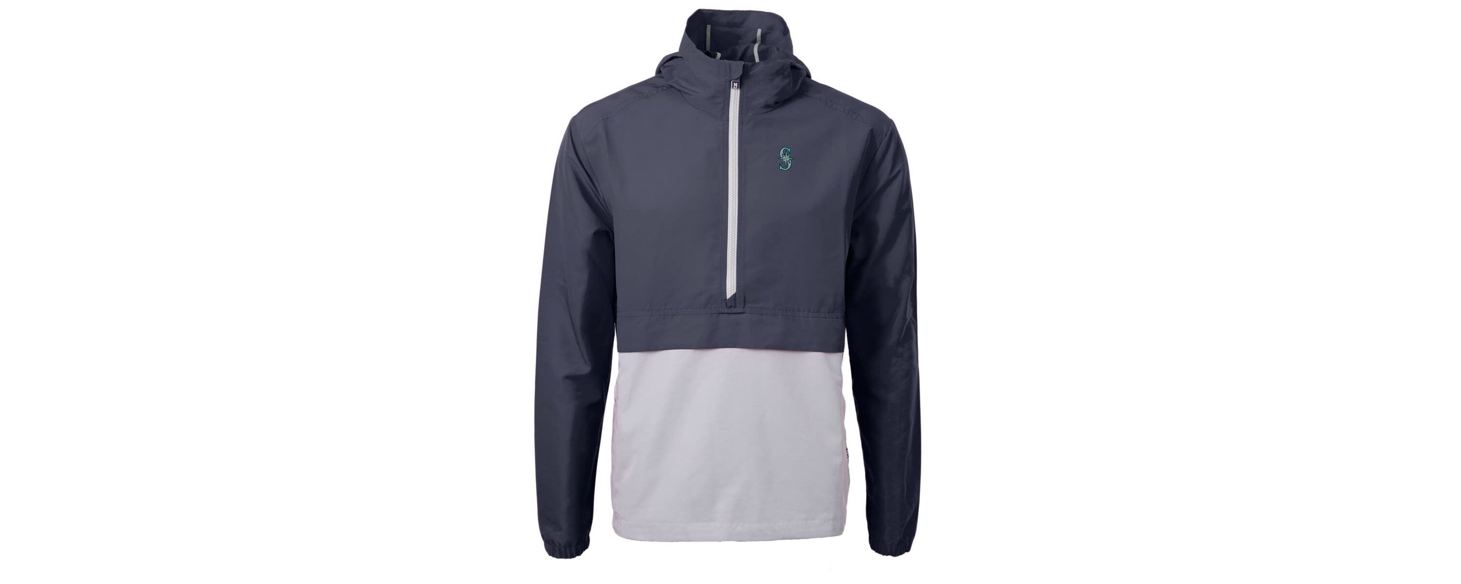 MLB Seattle Mariners Charter Eco Recycled Half-Zip Anorak Jacket