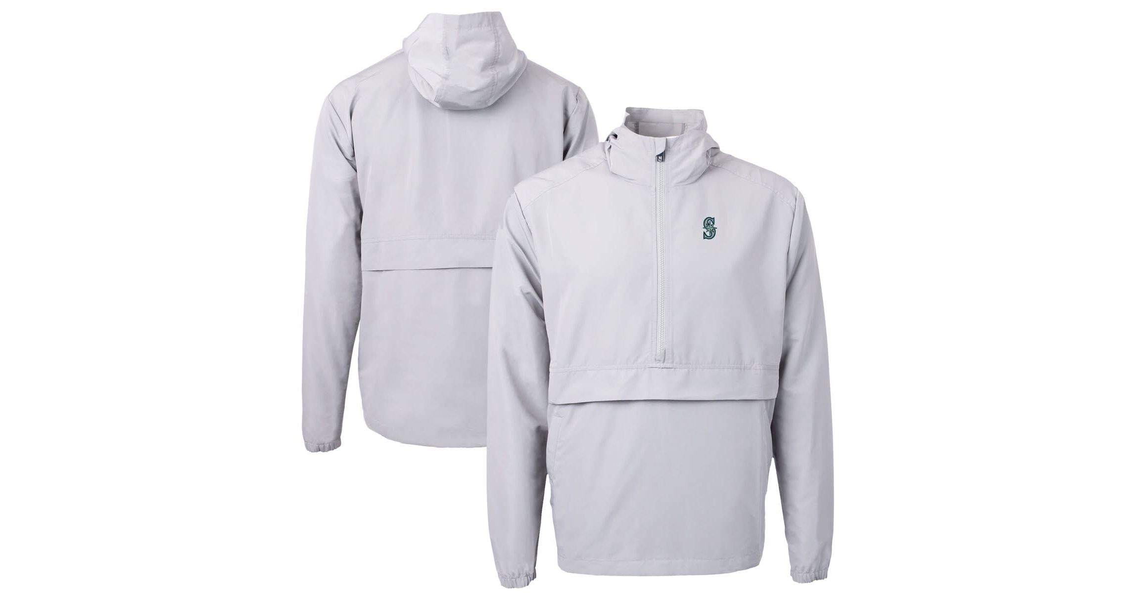 MLB Seattle Mariners Charter Eco Recycled Half-Zip Anorak Jacket