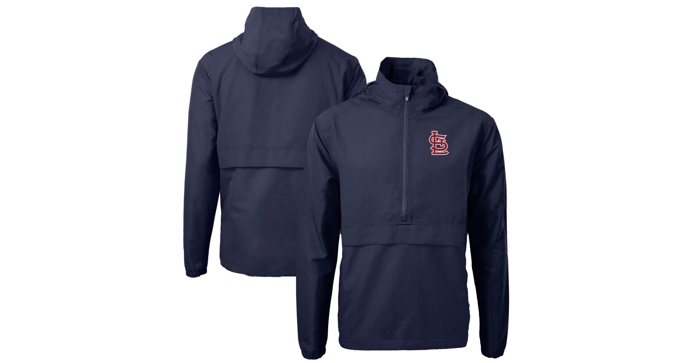 MLB St. Louis Cardinals Charter Eco Recycled Half-Zip Anorak Jacket