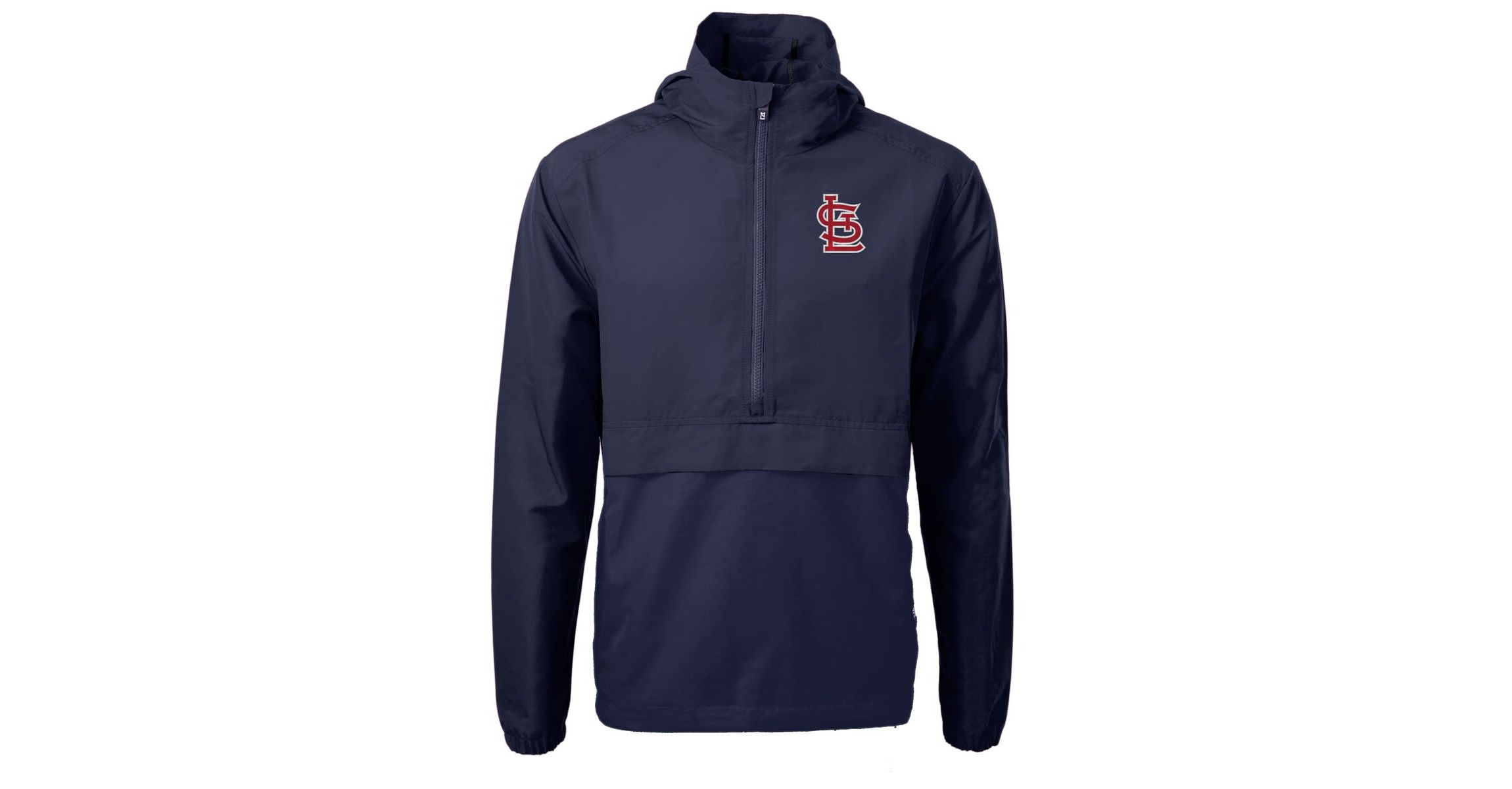 MLB St. Louis Cardinals Charter Eco Recycled Half-Zip Anorak Jacket