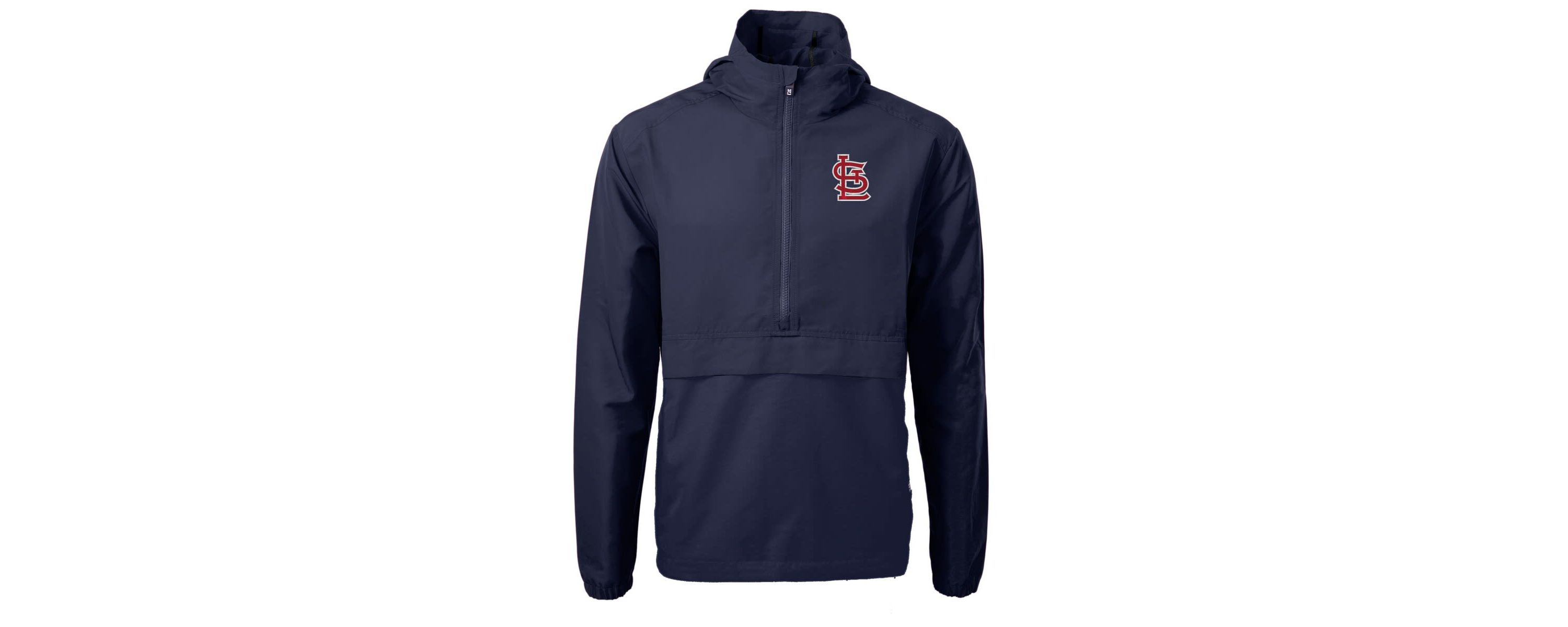 MLB St. Louis Cardinals Charter Eco Recycled Half-Zip Anorak Jacket
