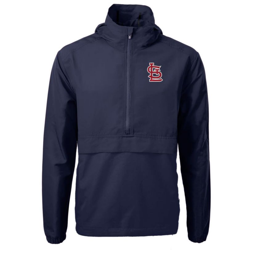 MLB St. Louis Cardinals Charter Eco Recycled Half-Zip Anorak Jacket