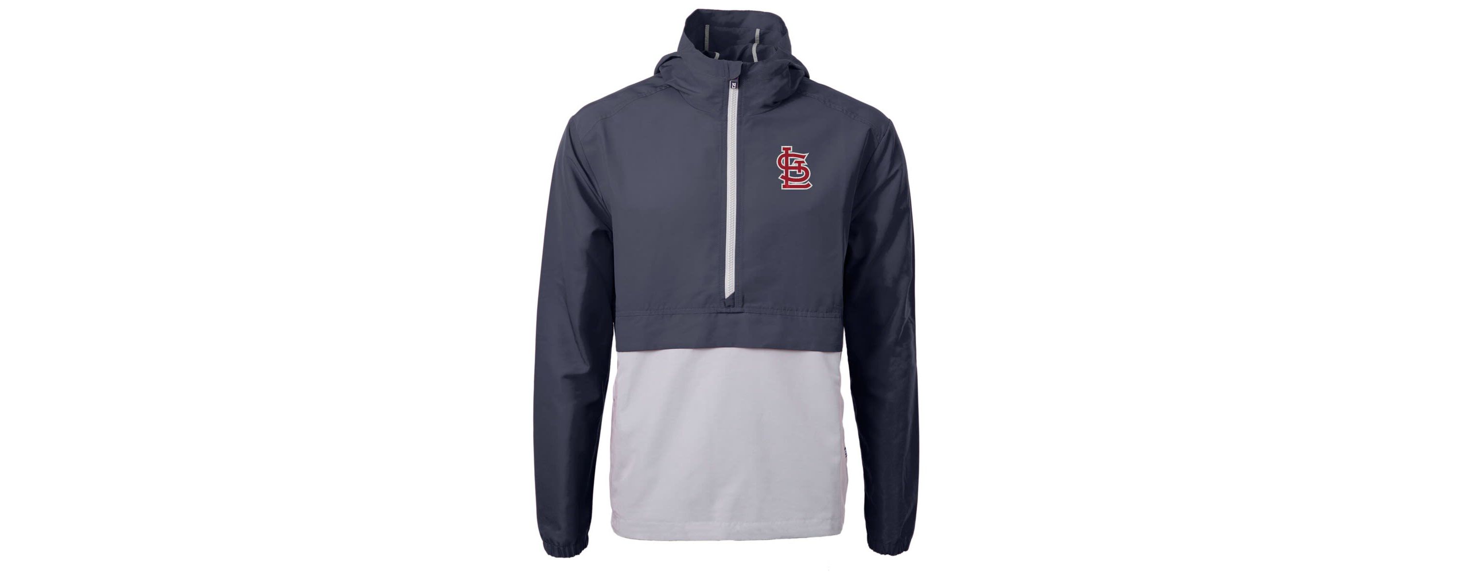 MLB St. Louis Cardinals Charter Eco Recycled Half-Zip Anorak Jacket