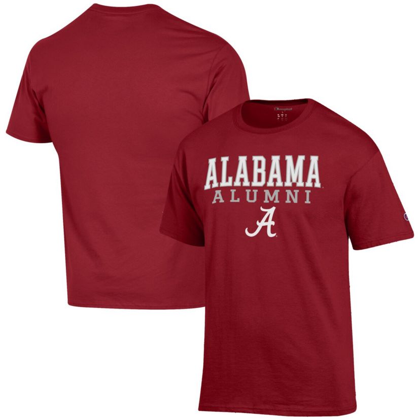 Alabama Crimson Tide NCAA Alabama Tide Alumni Logo Stack T-Shirt