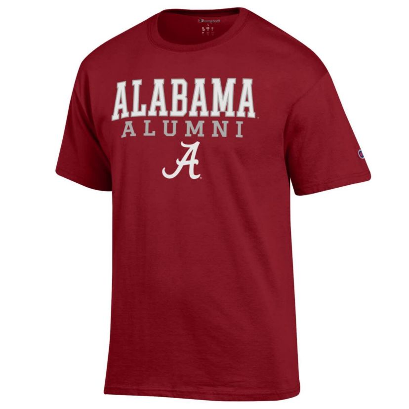 Alabama Crimson Tide NCAA Alabama Tide Alumni Logo Stack T-Shirt