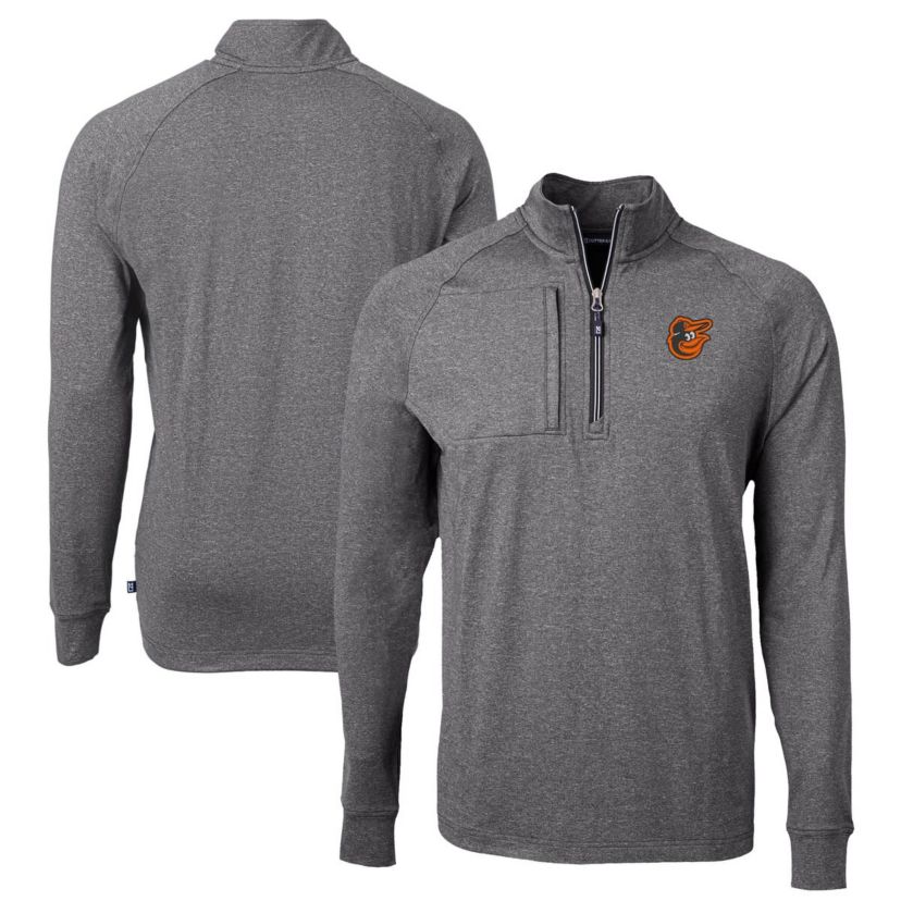 MLB Baltimore Orioles Big & Tall Adapt Eco Knit Stretch Recycled Quarter-Zip Pullover Top